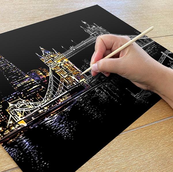 London Bridge, UK - Scratch Painting Kit