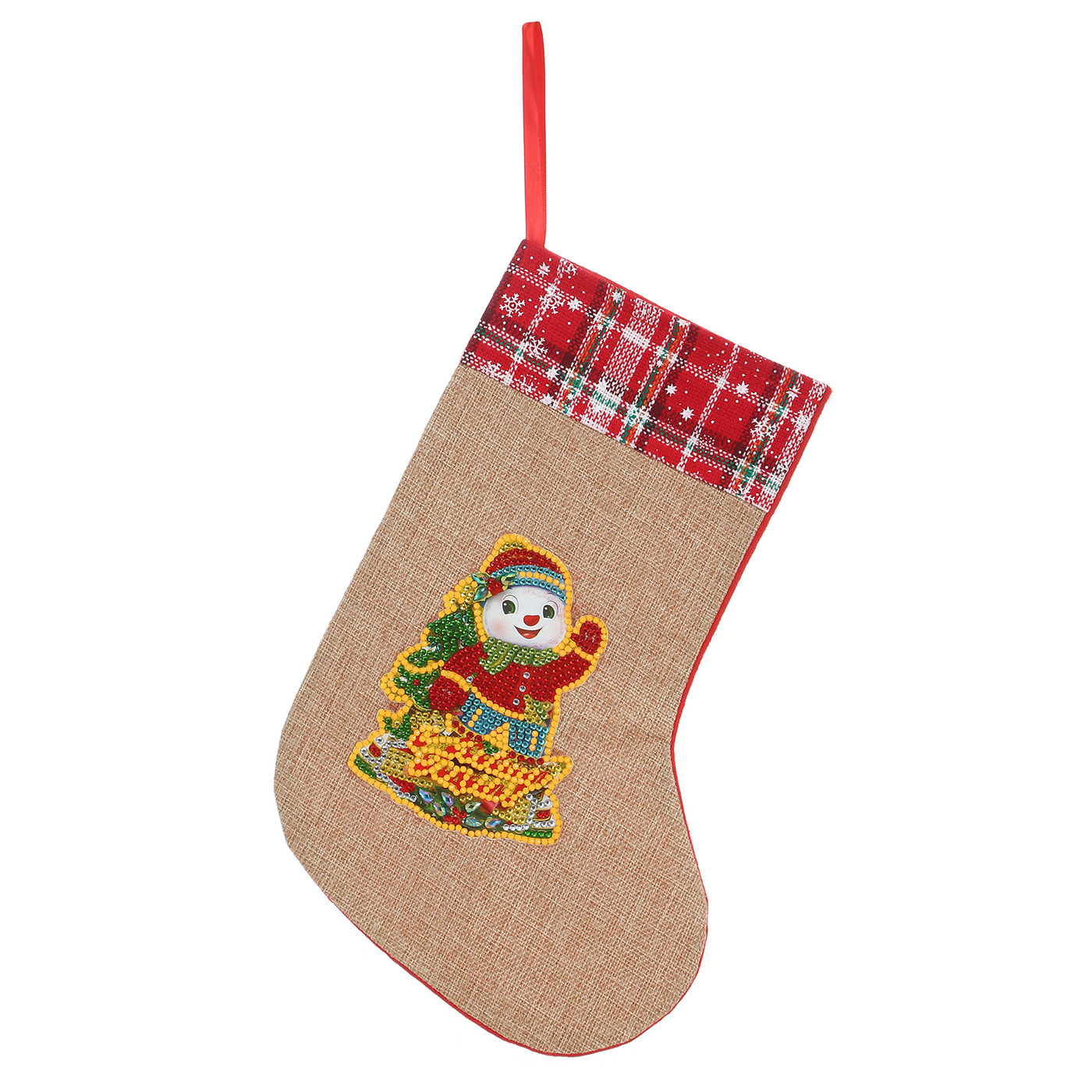 Happy Snowman - Glow in the Dark Christmas Socks