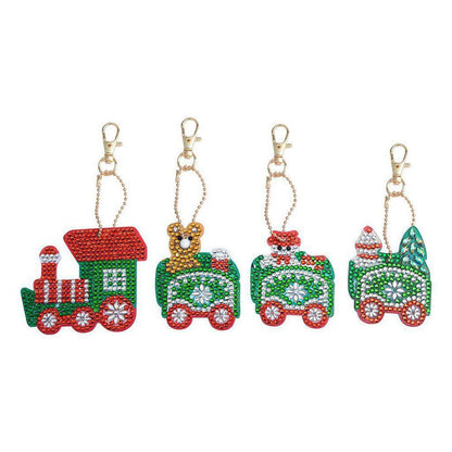 Train - Diamond Painting Keychain