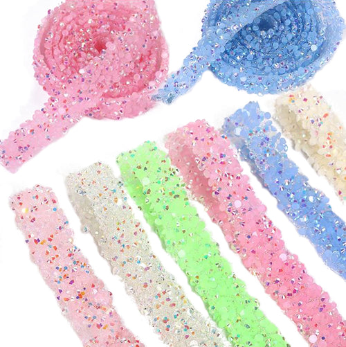 Pastel Rhinestone Adhesive Tape