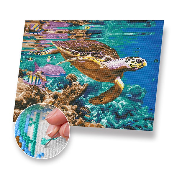 Sea Turtle Kit - Cross Stitch