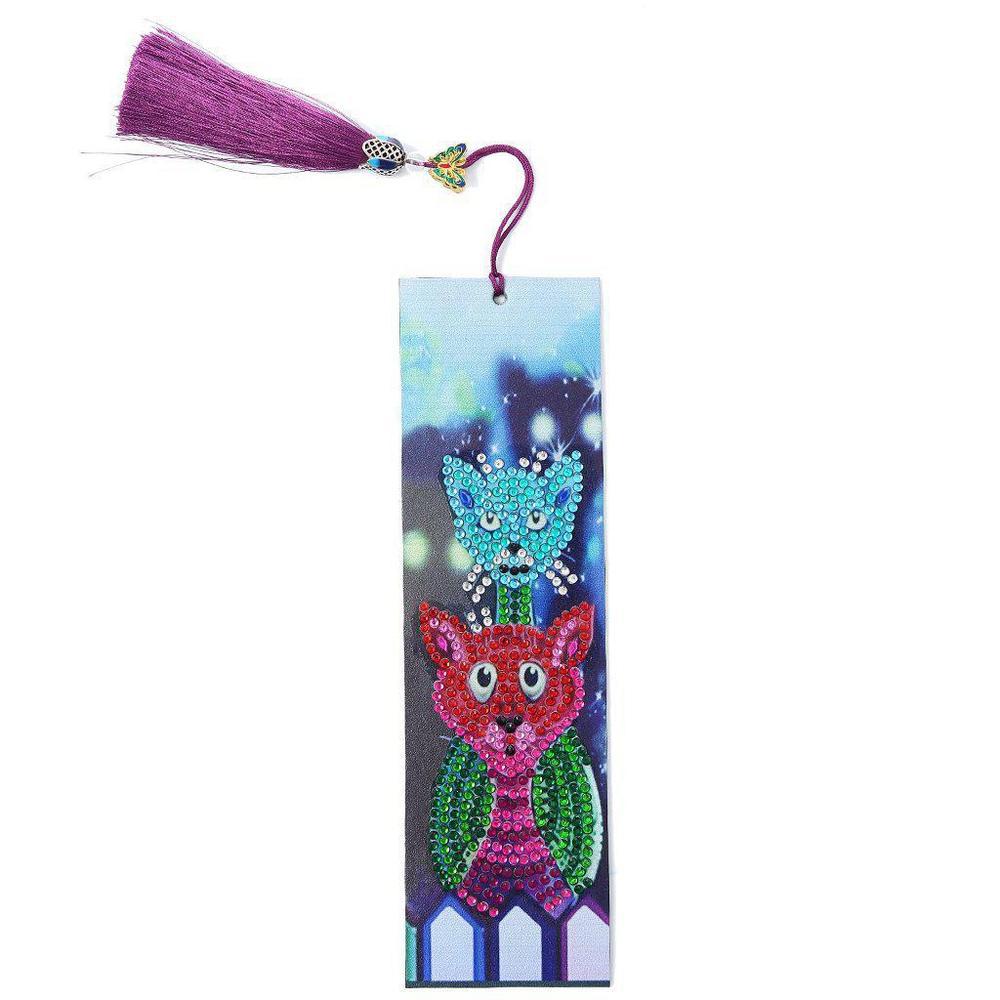 Cats - Diamond Painting Bookmark