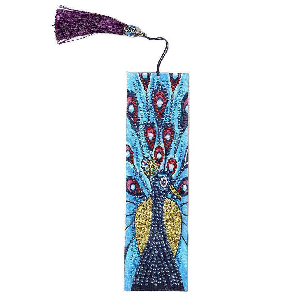 Peacock - Diamond Painting Bookmark