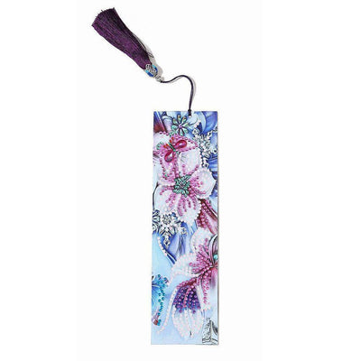 Orchids - Diamond Painting Bookmark