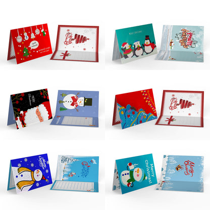 Set of 6 Christmas Greeting Cards