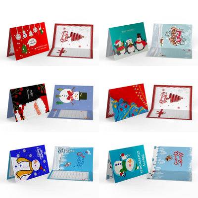 Set of 6 Christmas Greeting Cards