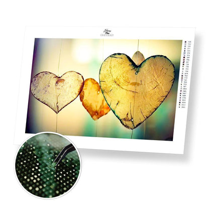 3 Hearts - Premium Diamond Painting Kit