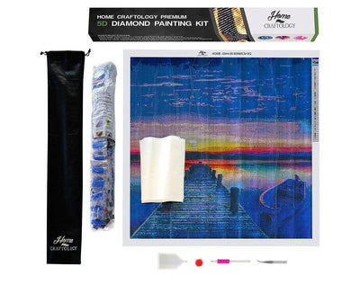 Santa's Sleigh Gemstone - Premium 5D Poured Glue Diamond Painting Kit