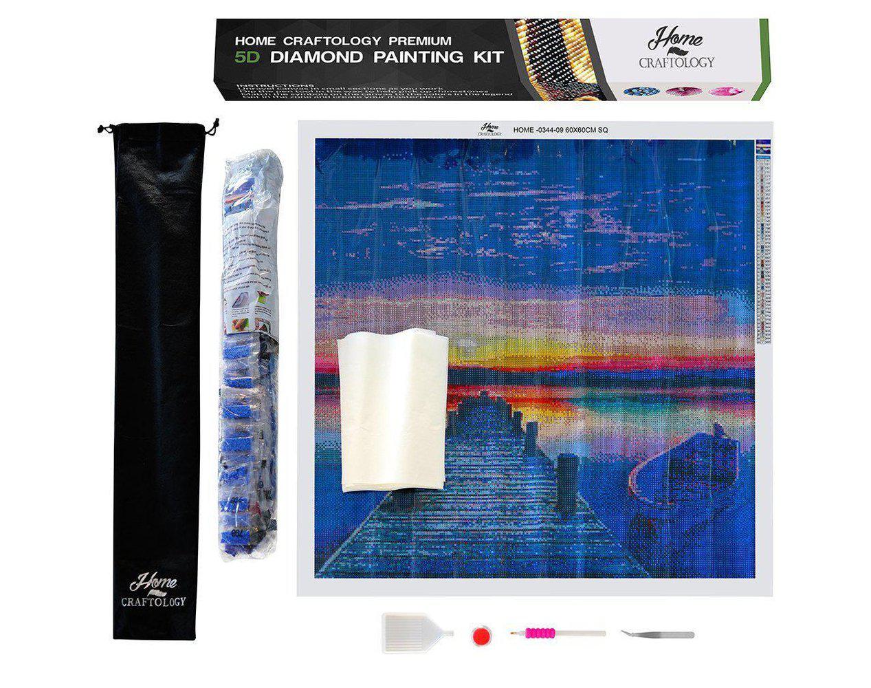 Pumpkin Head Gemstone - Premium 5D Poured Glue Diamond Painting Kit