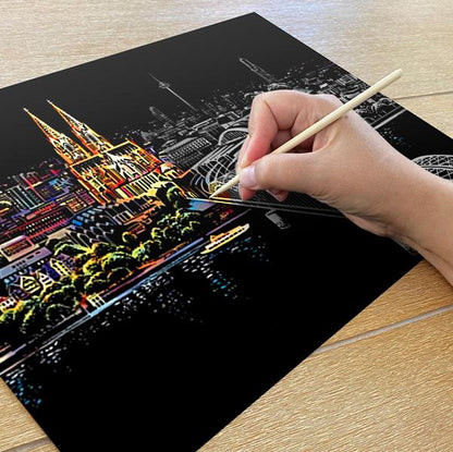 Cologne, Germany - Scratch Painting Kit