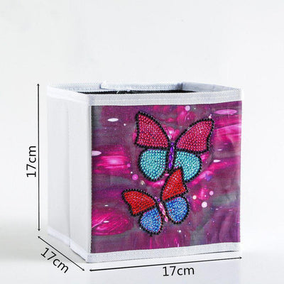 Red and Blue Butterflies - Diamond Painting Storage Kit