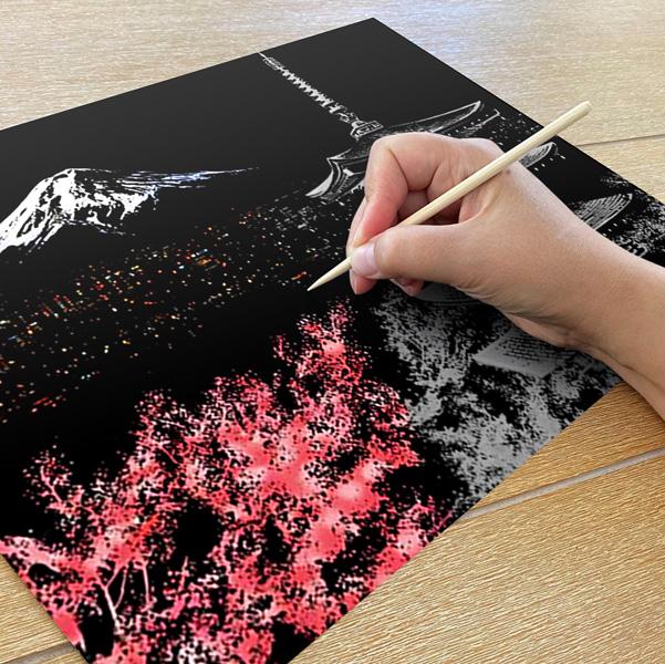 Mt. Fuji, Japan - Scratch Painting Kit