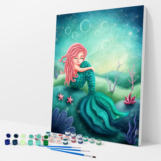 Mermaid Girl Kit - Paint By Numbers