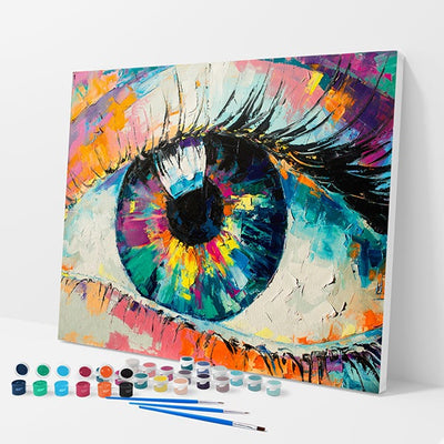 Colorful Eye Kit - Paint By Numbers