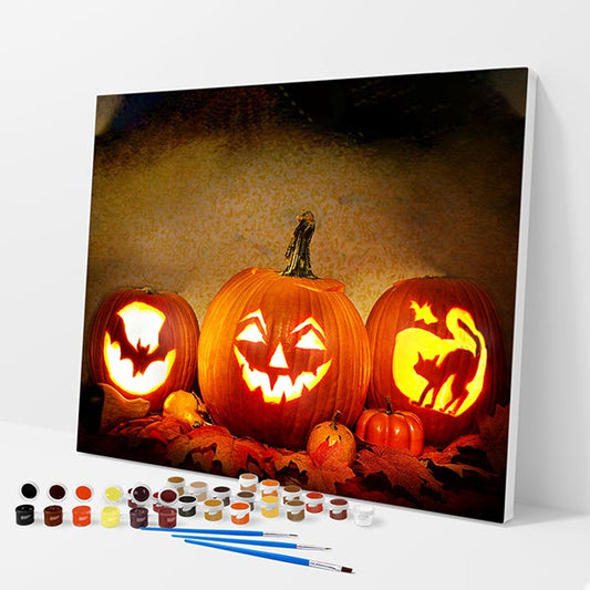 Jack-O-Lanterns Kit - Paint By Numbers