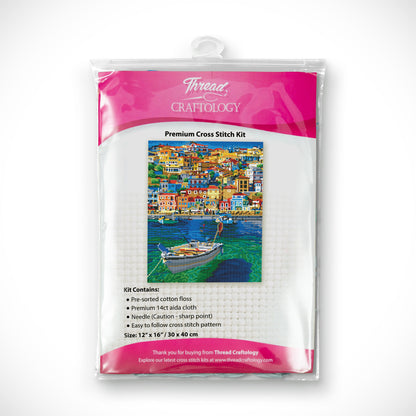 Boat on the Water Kit - Cross Stitch