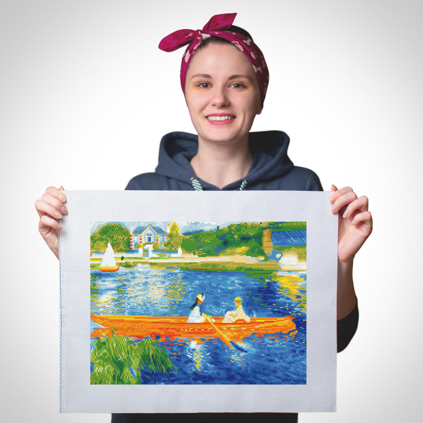 Rowing on the River Kit - Cross Stitch
