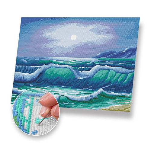 Sunlit Waves Kit - Cross Stitch