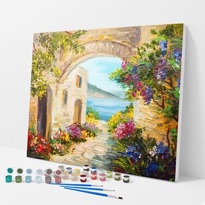 Flowers by the Sea Kit - Paint By Numbers