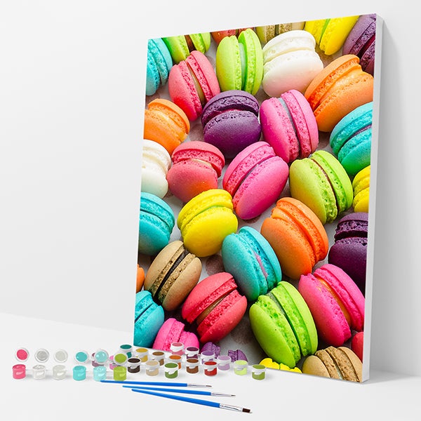 Yummy Macarons Kit - Paint By Numbers