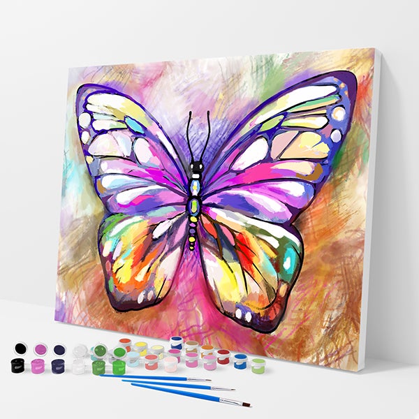 Colorful Butterfly Kit - Paint By Numbers