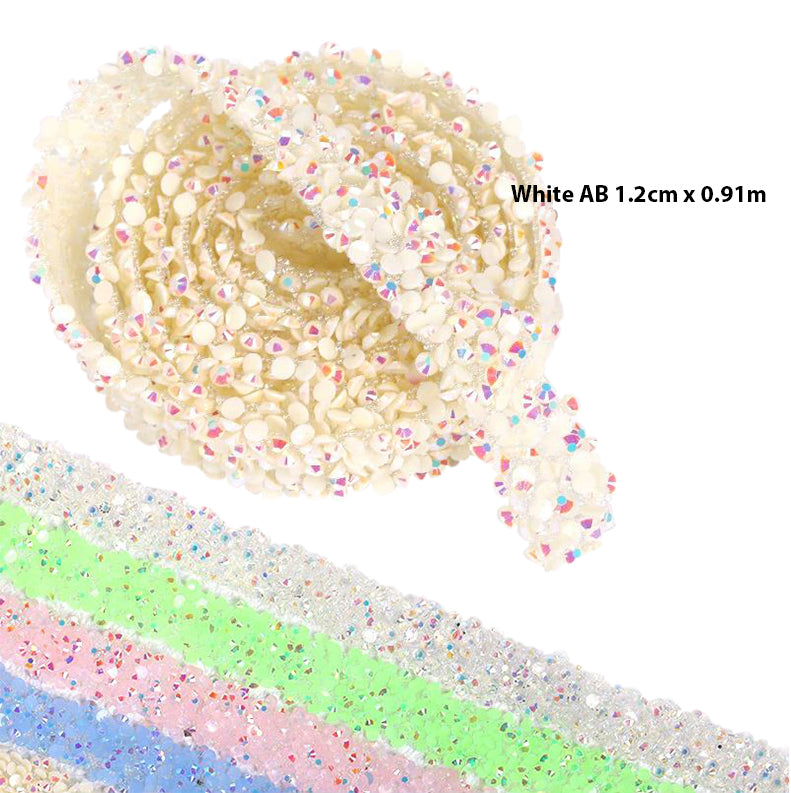 Pastel Rhinestone Adhesive Tape