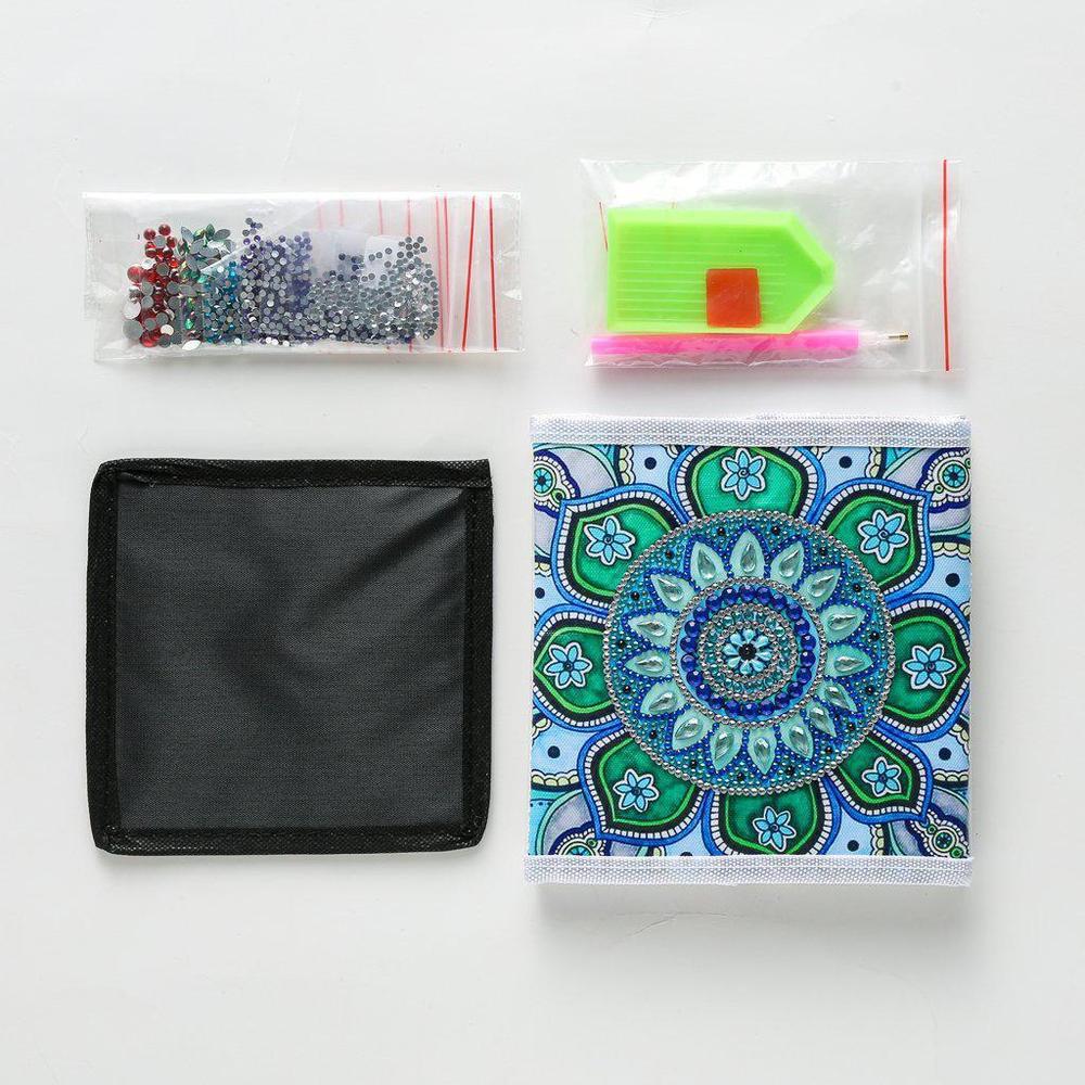 Green Mandala - Diamond Painting Storage Kit