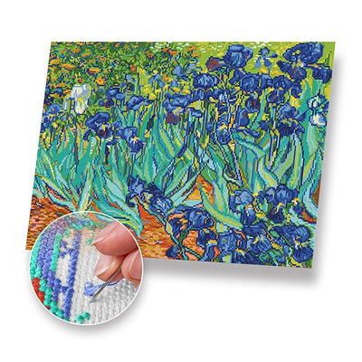 Irises Kit - Cross Stitch