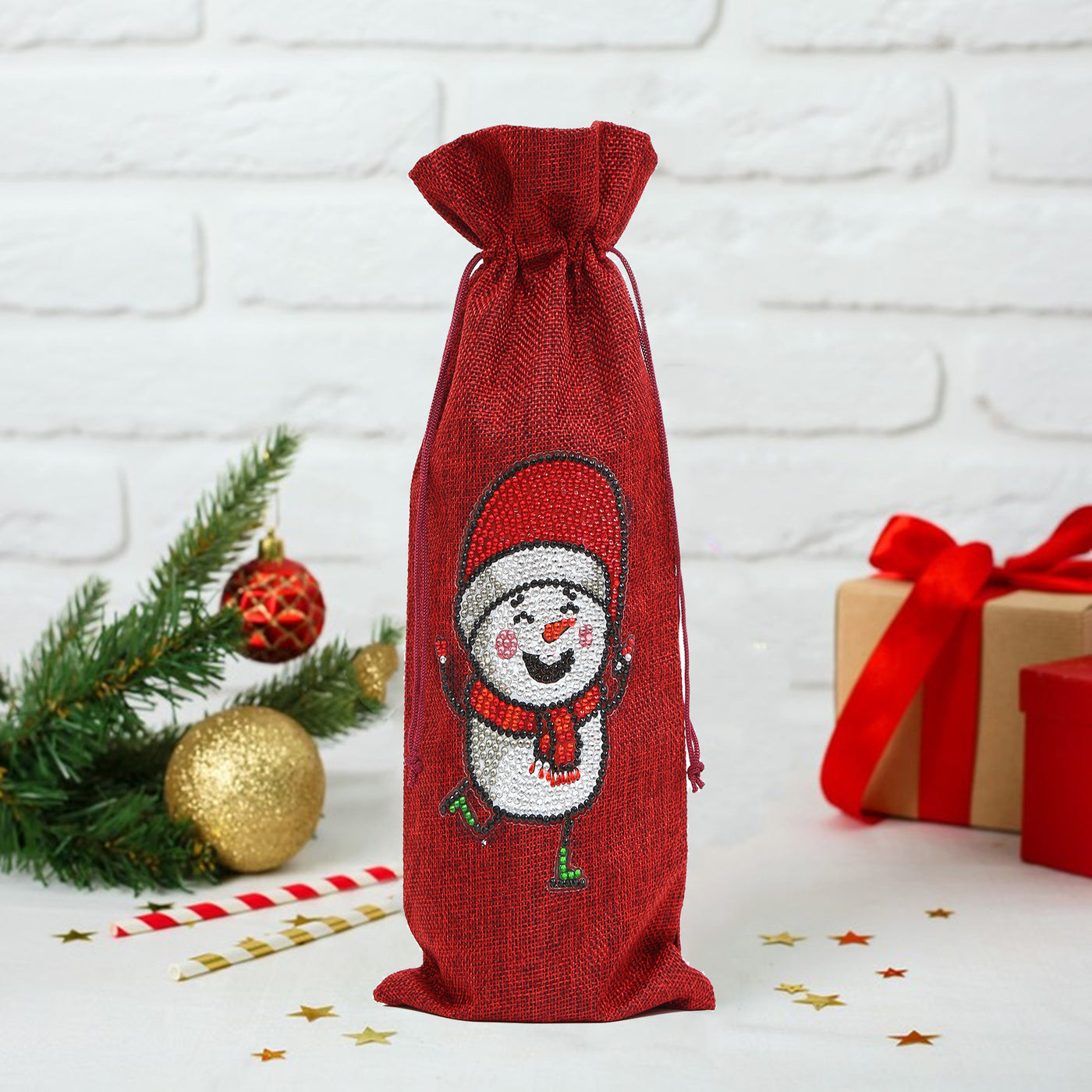 Happy Snowman - Long Christmas Bag