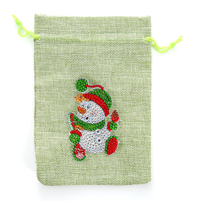 Running Snowman - Small Christmas Bag