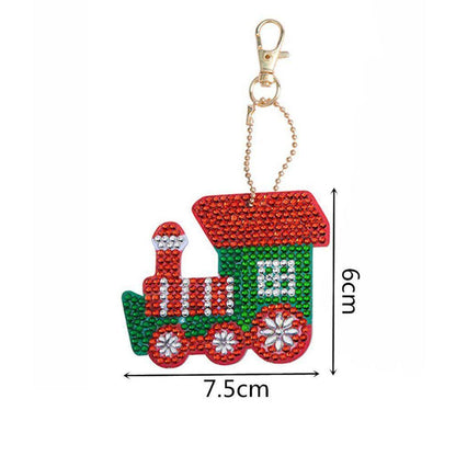 Train - Diamond Painting Keychain