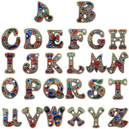 Letters - Diamond Painting Keychain