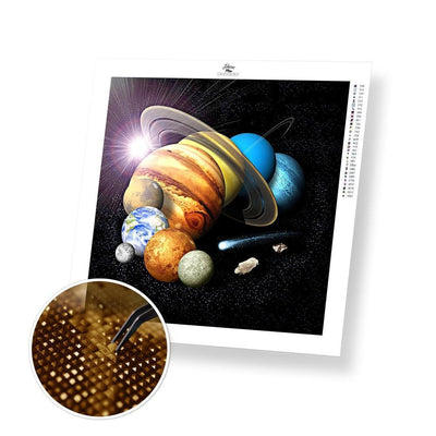 8 Planets - Premium Diamond Painting Kit