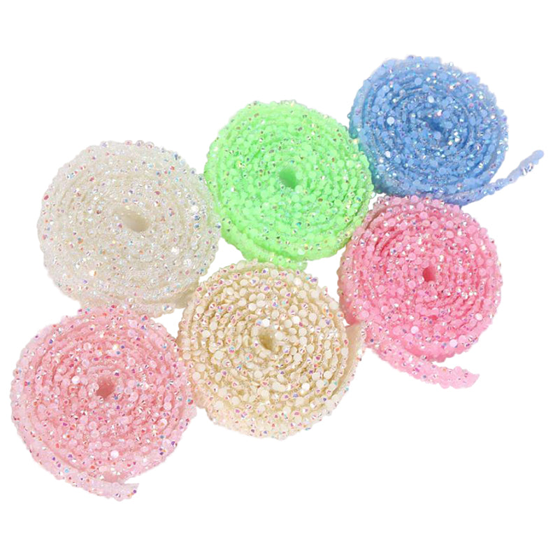 Pastel Rhinestone Adhesive Tape