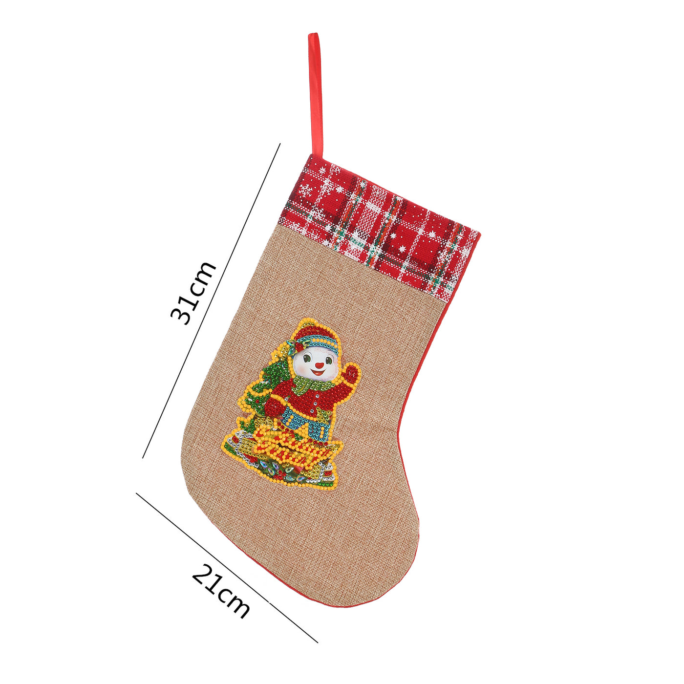 Happy Snowman - Glow in the Dark Christmas Socks