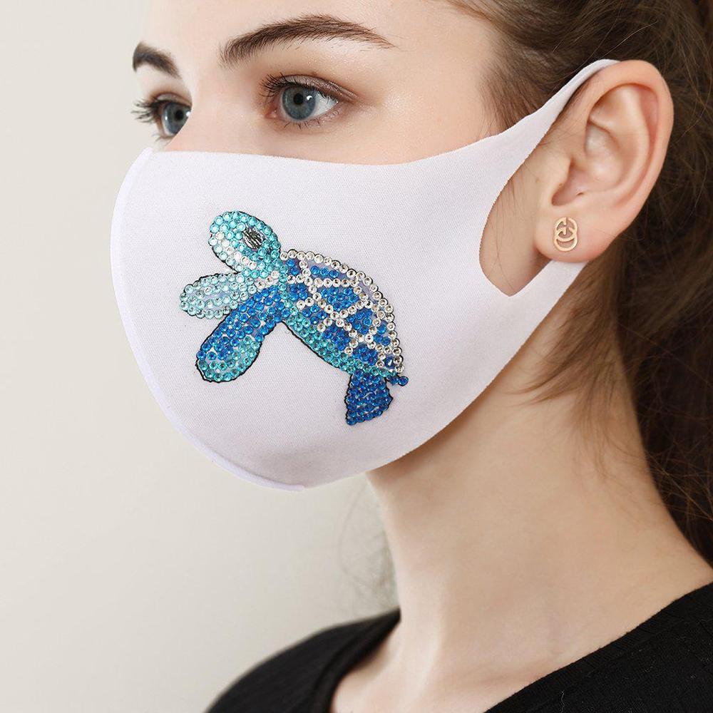 Turtle - Diamond Painting Face Mask
