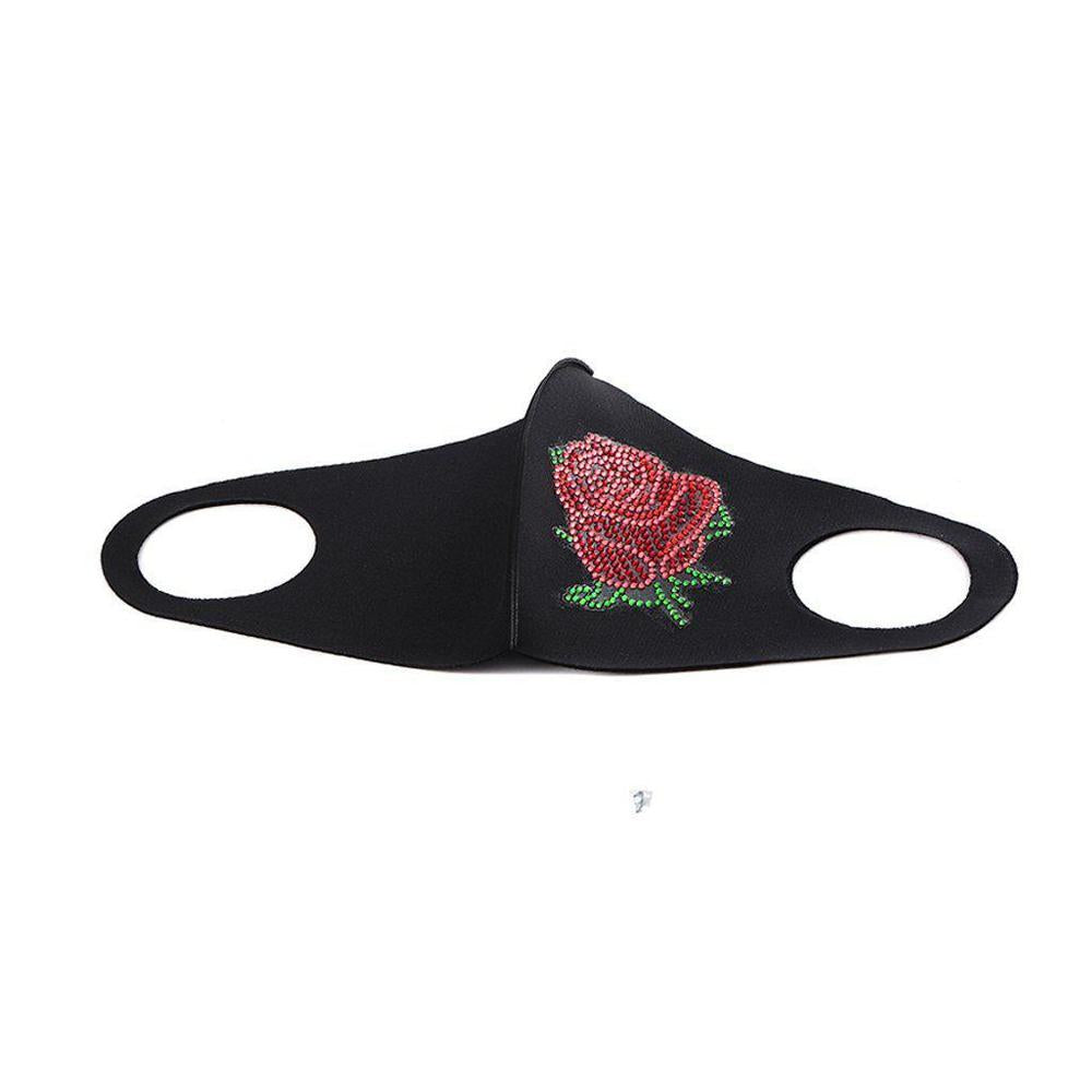 Red Rose- Diamond Painting Face Mask