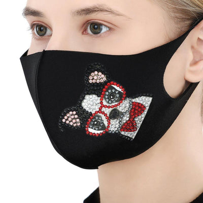 Puppy - Diamond Painting Face Mask