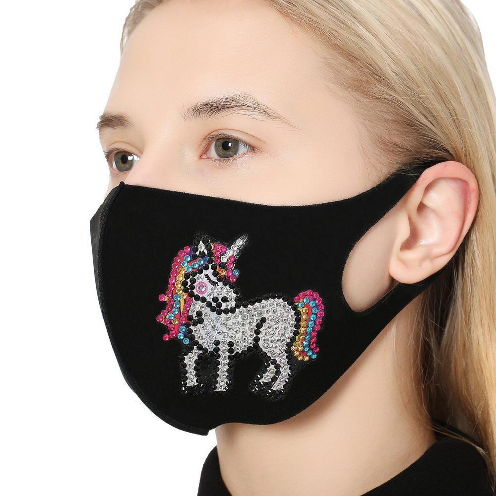 Cute Unicorn - Diamond Painting Face Mask