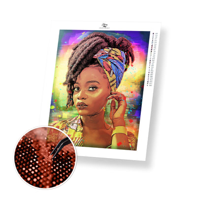 African Woman - Premium Diamond Painting Kit