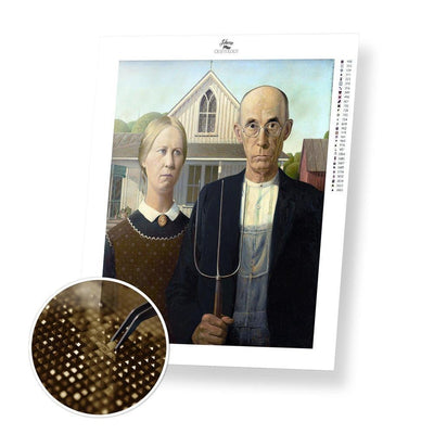 American Gothic - Diamond Painting Kit - Home Craftology