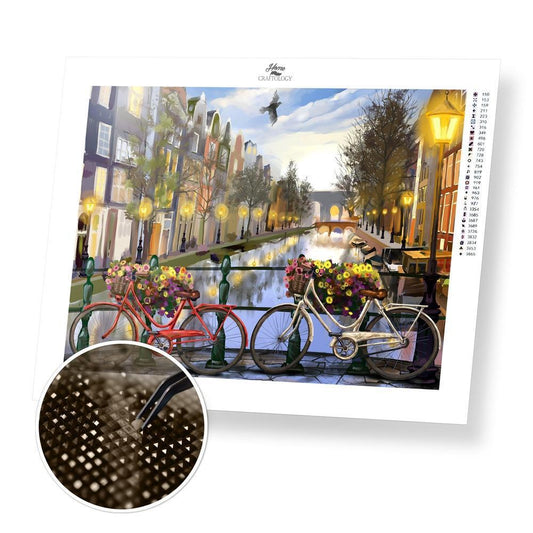 Amsterdam Canals - Exclusive Premium Diamond Painting Kit