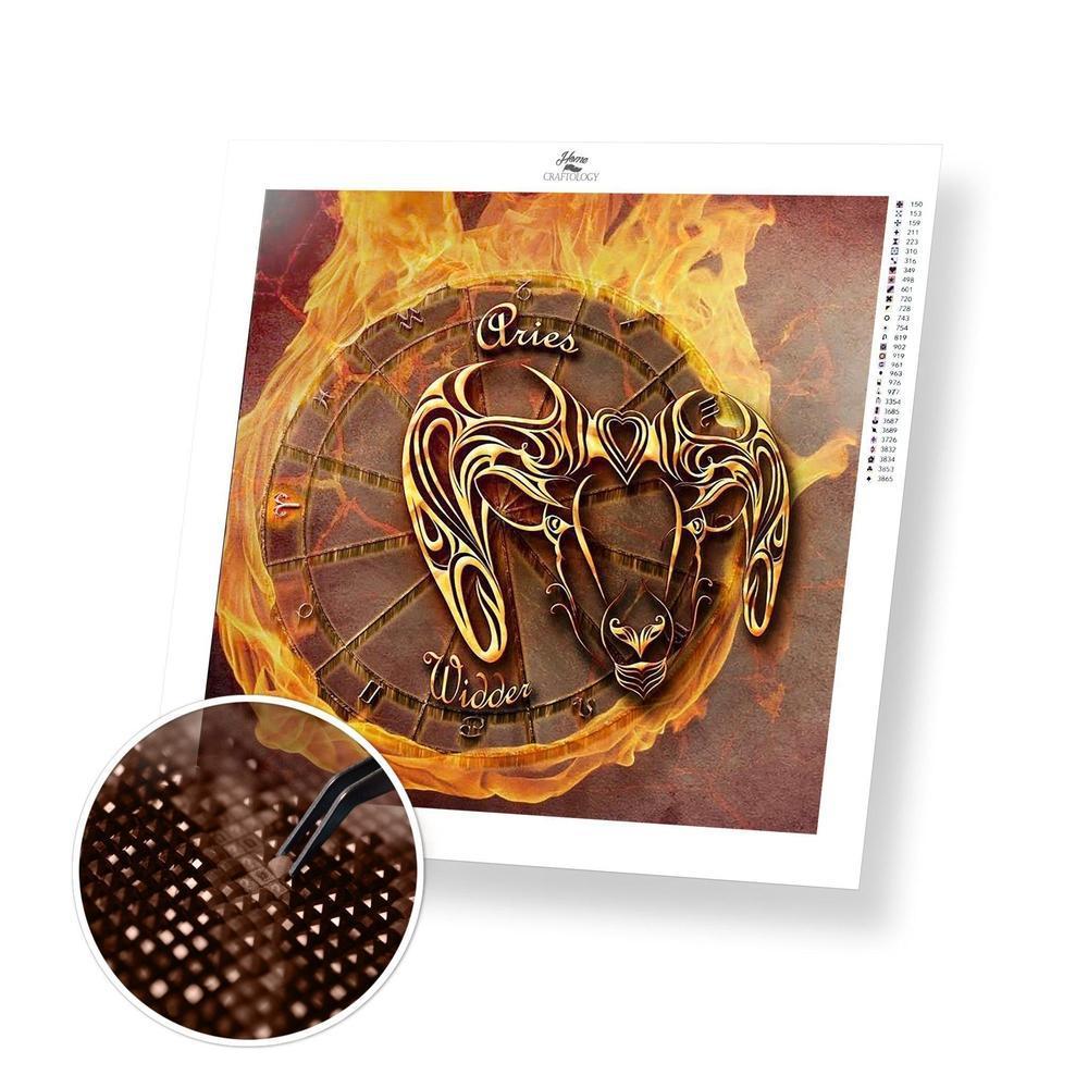 Aries Horoscope - Diamond Painting Kit - Home Craftology