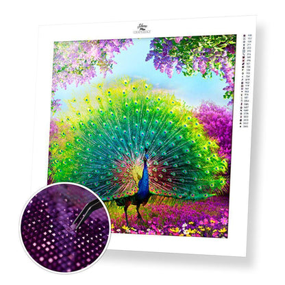 Beautiful Peacock Feathers - Diamond Painting Kit - Home Craftology