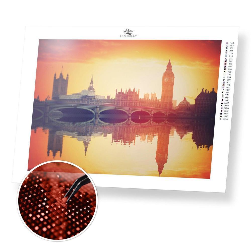 Big Ben Reflection - Diamond Painting Kit - Home Craftology