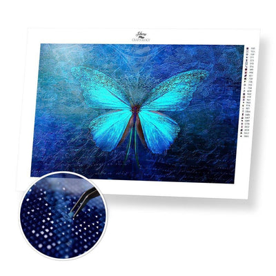 Blue Butterfly - Diamond Painting Kit - Home Craftology