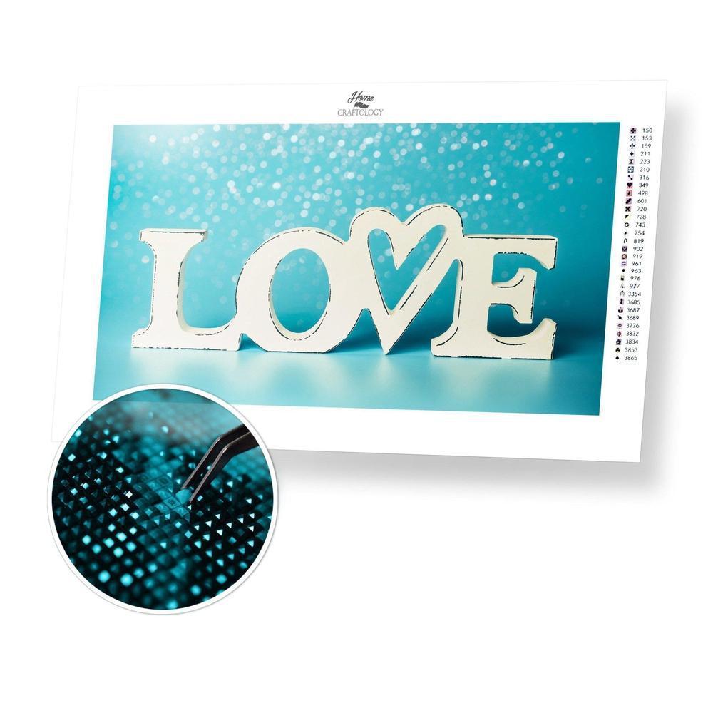 Blue Love - Diamond Painting Kit - Home Craftology