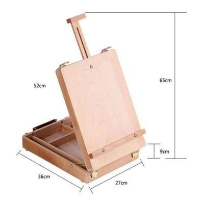 Wooden Table Easel and Storage Box