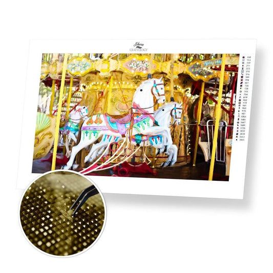 Carousel Horses - Diamond Painting Kit - Home Craftology