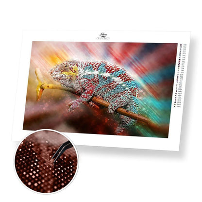 Chameleon - Diamond Painting Kit - Home Craftology